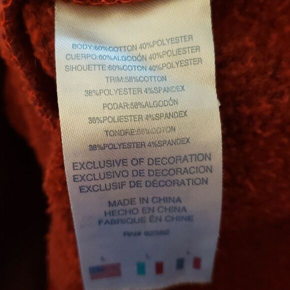 EUC Ombre Coral Purple Champion Hoodie Sweatshirt Youth Sz L - Picture 7 of 8